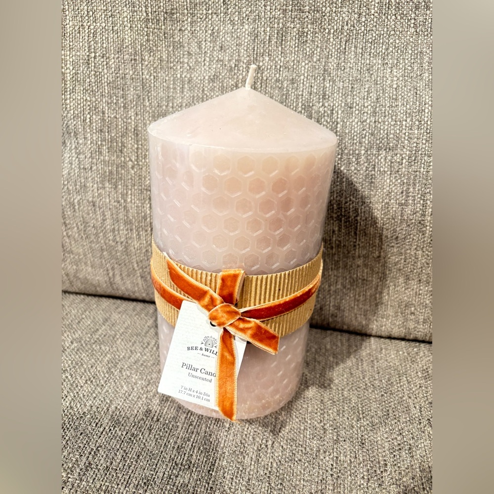 Bee & Willow Cream Pillar Candle
